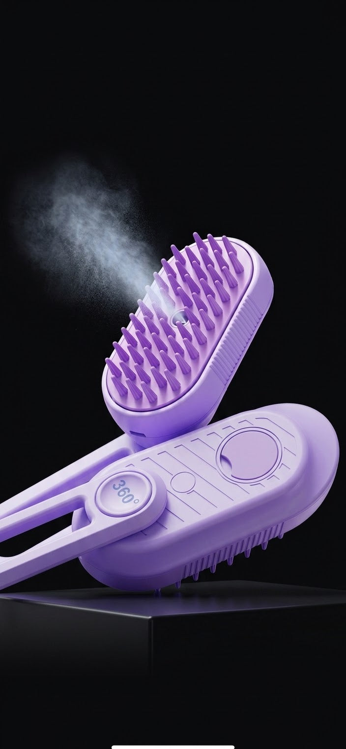Brosse Vapeur Anti-Poils & Soin Massant